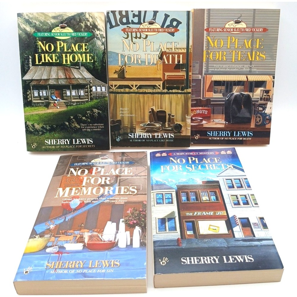 LOT OF 5 PB SHERRY LEWIS No Place Like Home for Tears Memories Death Secrets NOS